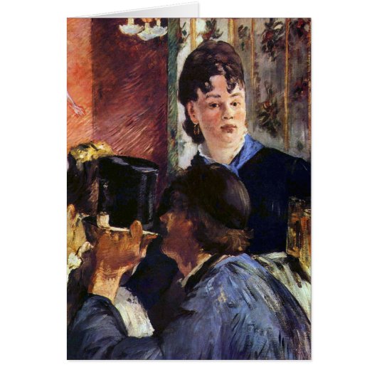 Waitress by Edouard Manet Cards (Front)