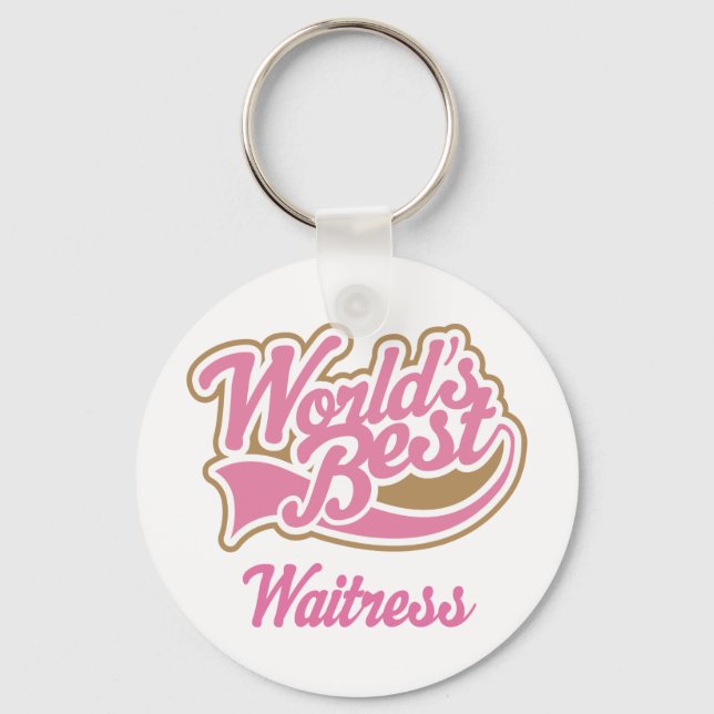 Waitress Gift Keychain (Front)