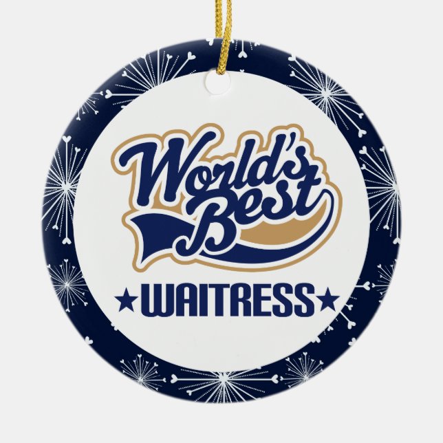 Waitress Gift Ornament (Front)