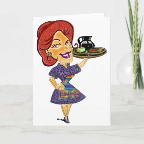 WAITRESS Greeting Card