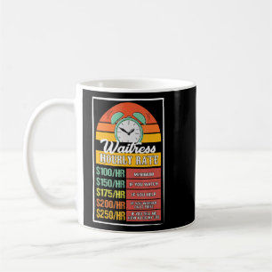 Waitress Hourly Rate Gag Coffee Mug