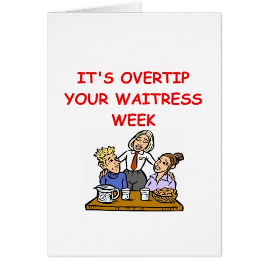 waitress joke cards (Front)