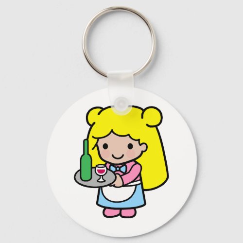 Waitress Keychain