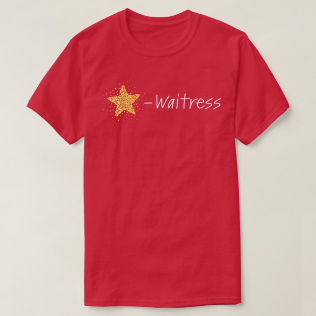 Waitress Operation Service T-Shirt (Design Front)