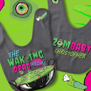 Wak-ing Dead Woking Dead Special Funny Halloween Baby Bib