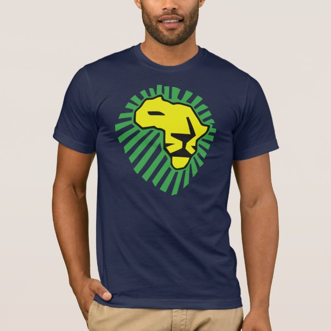 Waka waka Green Mane Yellow Lion Shirt (Front)