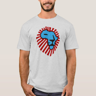 Waka waka Red Mane Blue Lion Africa Shirt