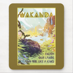 Wakanda: Enjoy Our Lands And Feel Like A King Mouse Pad