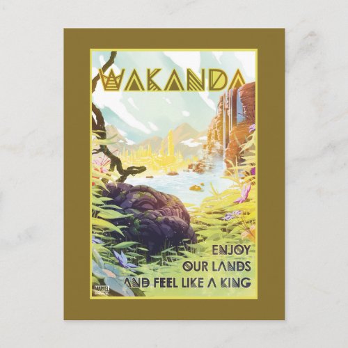 Wakanda Enjoy Our Lands And Feel Like A King Postcard