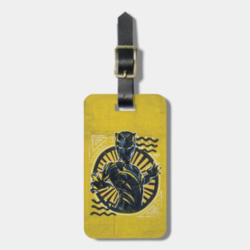 Wakanda Forever  Black Panther Painted Art Luggage Tag