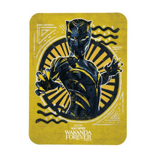 Wakanda Forever  Black Panther Painted Art Magnet