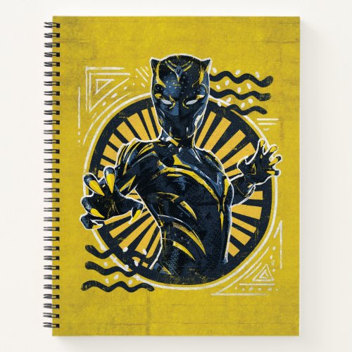 Wakanda Forever  Black Panther Painted Art Notebook