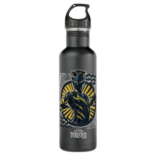 Wakanda Forever  Black Panther Painted Art Stainless Steel Water Bottle
