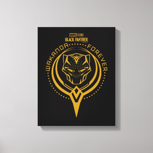 Wakanda Forever  Black Panther Sigil Canvas Print