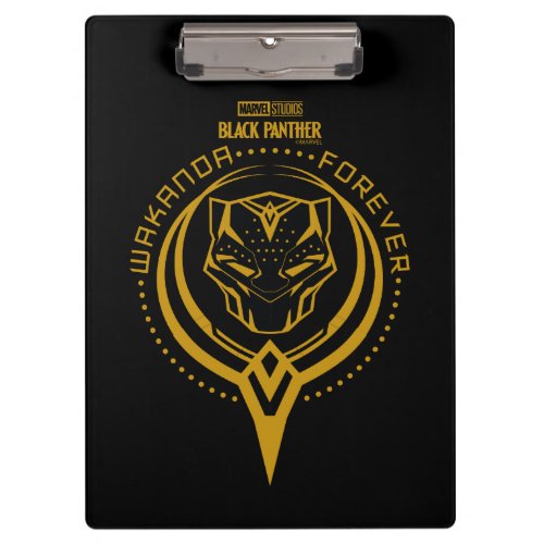 Wakanda Forever  Black Panther Sigil Clipboard