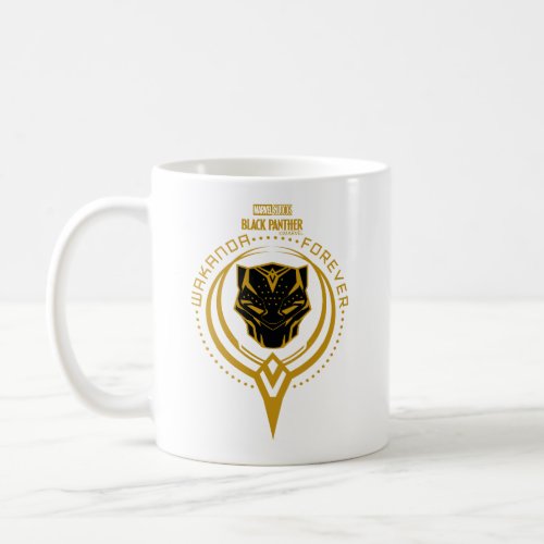 Wakanda Forever  Black Panther Sigil Coffee Mug