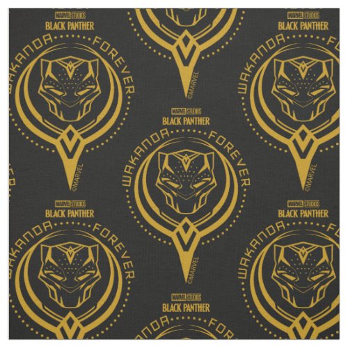 Wakanda Forever  Black Panther Sigil Fabric