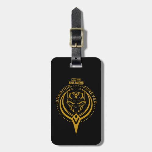 Wakanda Forever  Black Panther Sigil Luggage Tag
