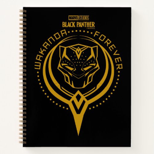 Wakanda Forever  Black Panther Sigil Notebook