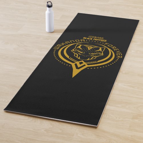 Wakanda Forever  Black Panther Sigil Yoga Mat