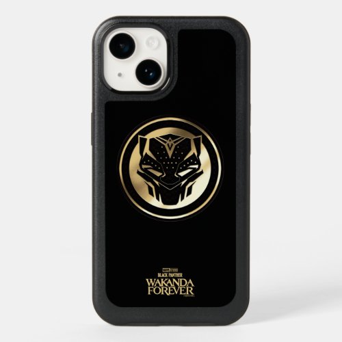 Wakanda Forever  Golden Black Panther Medallion OtterBox iPhone 14 Case
