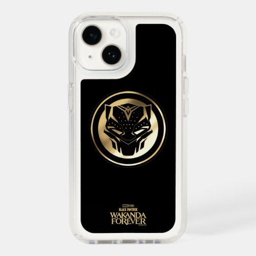Wakanda Forever  Golden Black Panther Medallion Speck iPhone 14 Case