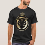 Wakanda Forever | Golden Black Panther Medallion T-shirt at Zazzle