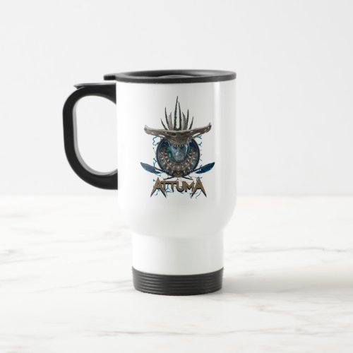 Wakanda Forever  Iron Heart Logo Travel Mug