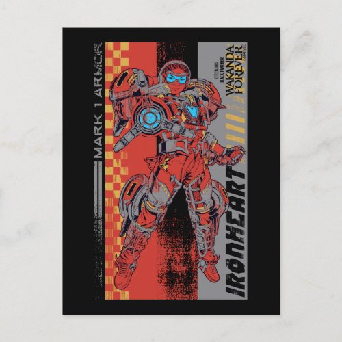 Wakanda Forever  Iron Heart Mark 1 Armor Postcard
