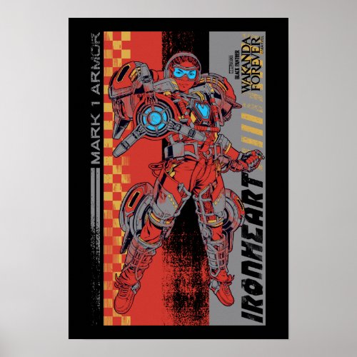 Wakanda Forever  Iron Heart Mark 1 Armor Poster
