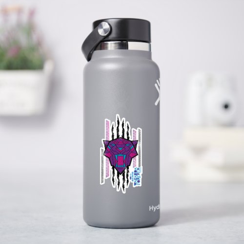 Wakanda Forever  Panther Head Claw Marks Sticker