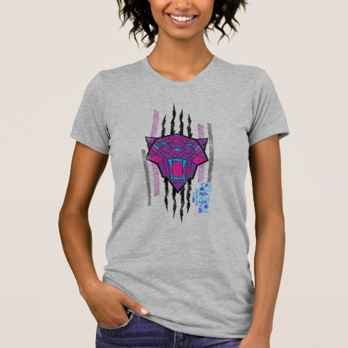 Wakanda Forever  Panther Head Claw Marks T_Shirt
