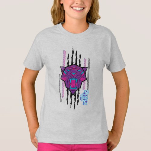 Wakanda Forever  Panther Head Claw Marks T_Shirt