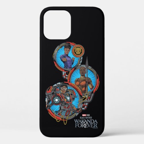 Wakanda Forever  Shuri Okoye Iron Heart iPhone 12 Case