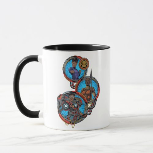 Wakanda Forever  Shuri Okoye Iron Heart Mug