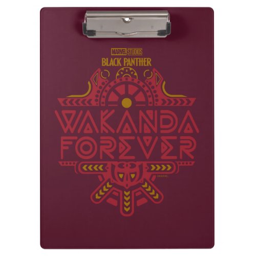 Wakanda Forever  Tribal Title Graphic Clipboard