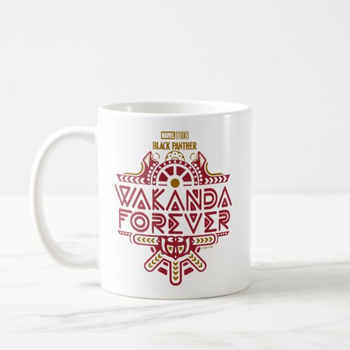 Wakanda Forever  Tribal Title Graphic Coffee Mug