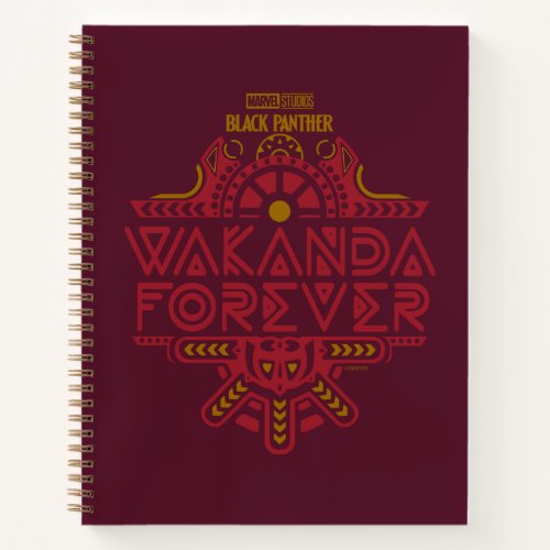 Wakanda Forever  Tribal Title Graphic Notebook