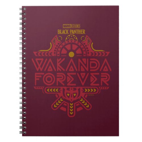 Wakanda Forever  Tribal Title Graphic Notebook