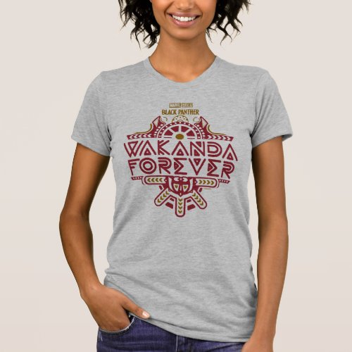 Wakanda Forever  Tribal Title Graphic T_Shirt