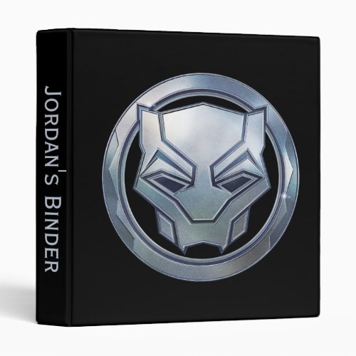 Wakanda Forever  Vibranium Black Panther Icon 3 Ring Binder