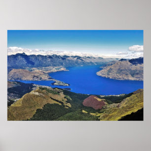 Wakatipu from Ben Lomond Poster