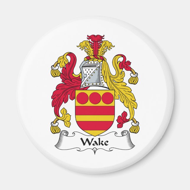 Wake Family Crest Magnet (Front)