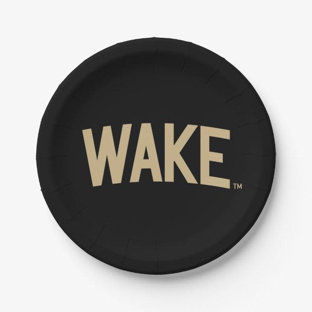 Wake Forest University | Wake Arch Paper Plates (Front)