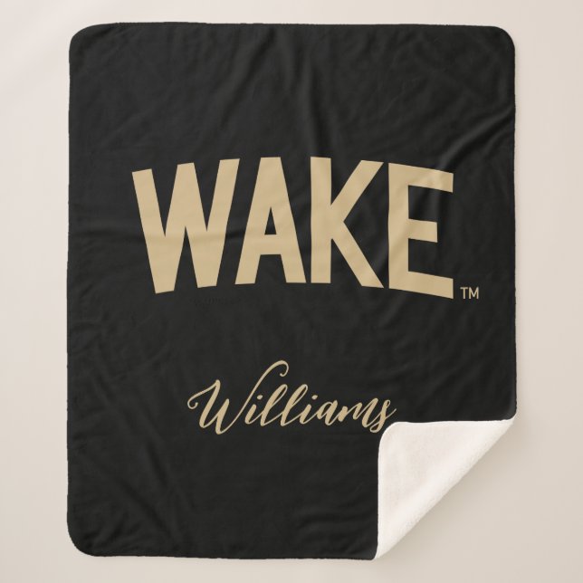 Wake Forest University | Wake Arch Sherpa Blanket (Front)