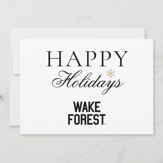 Wake Forest University | Wake Forest Holiday Card (Front)