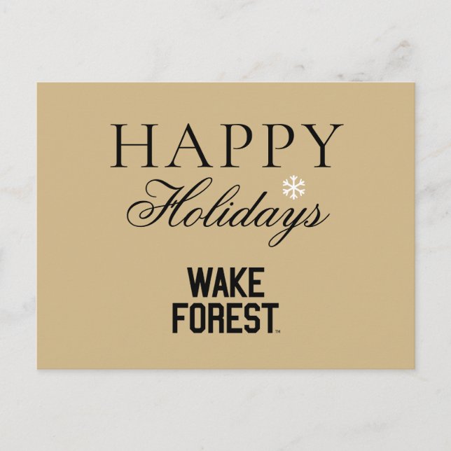 Wake Forest University | Wake Forest Holiday Postcard (Front)