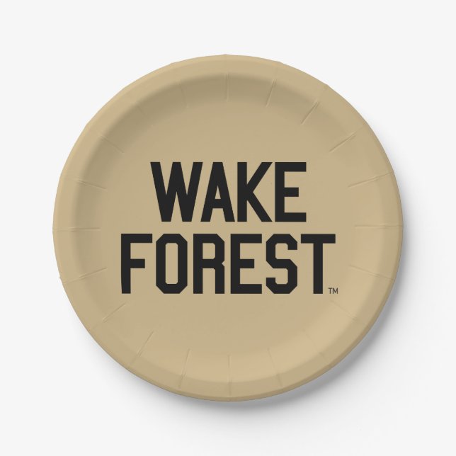 Wake Forest University | Wake Forest Paper Plates (Front)
