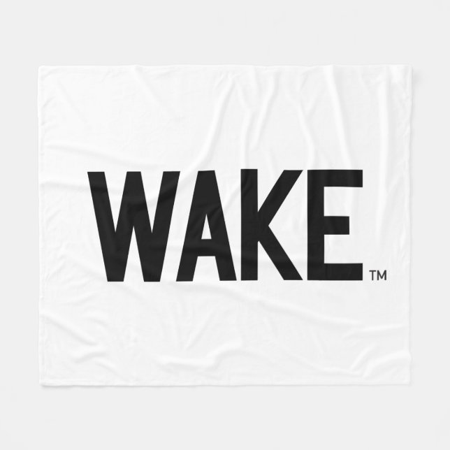 Wake Forest University | Wake Wordmark Fleece Blanket (Front (Horizontal))