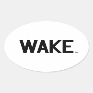 Wake Forest University Wake Wordmark Oval Sticker